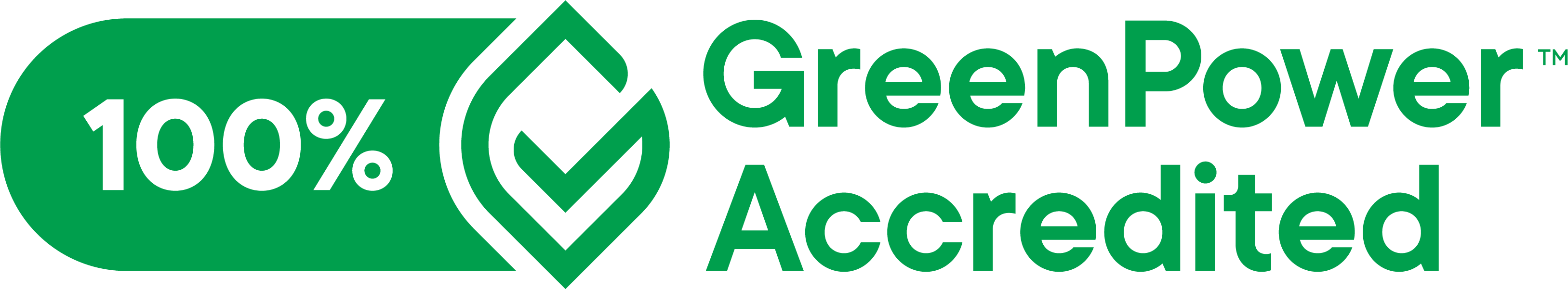 100% GreenPower Accredited logo